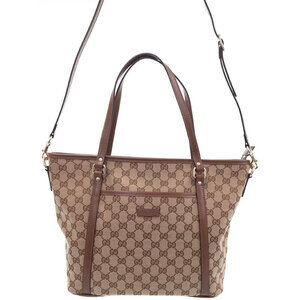 Gucci GG Monogram Joy Tote Flower Brown